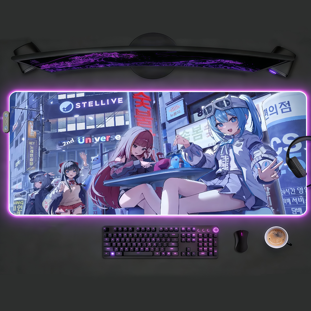 Tech Accessories For Desk - Band S-StelLive Mouse Pad RGB LED