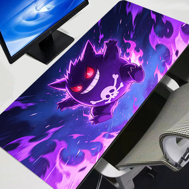 Tech Accessories For Desk - Mouse Pad Gengar Pokemon Pikachu Anime