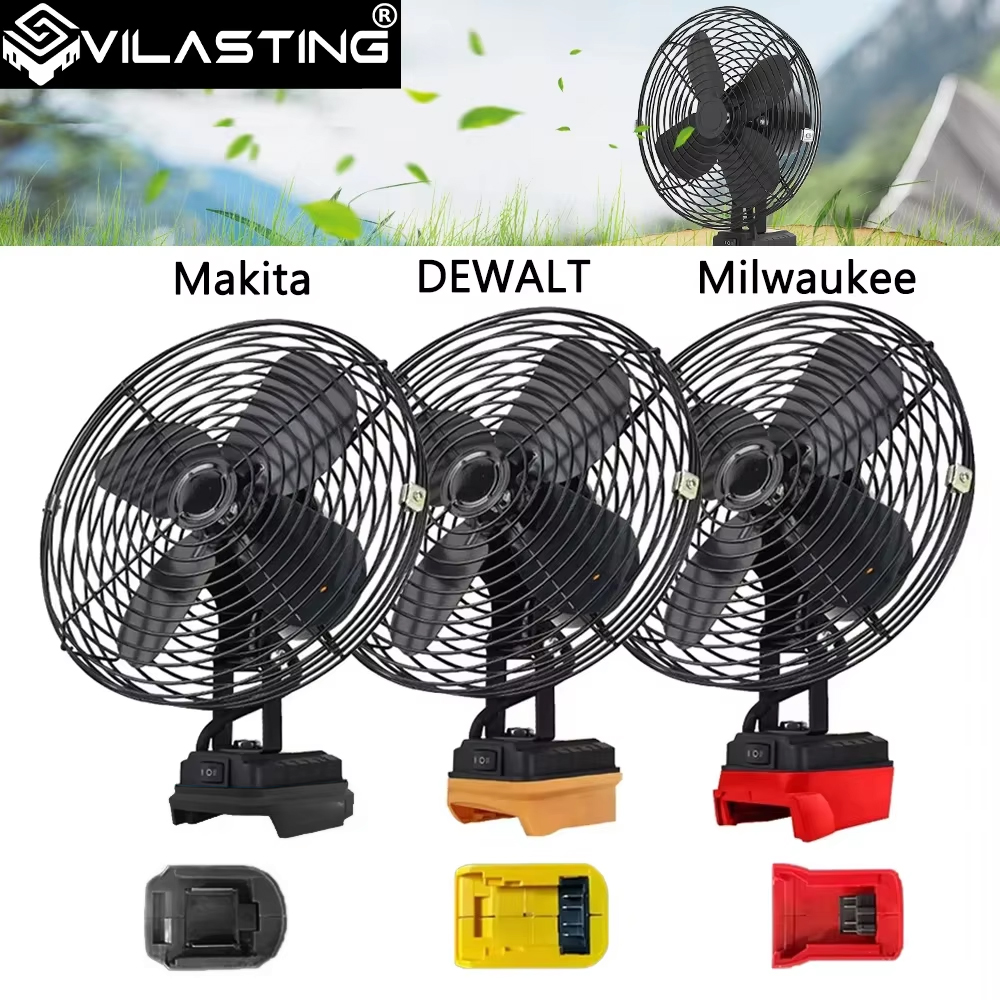 Power Bank Wireless - 6/8In Camping Fan Outdoor Fishing Wireless