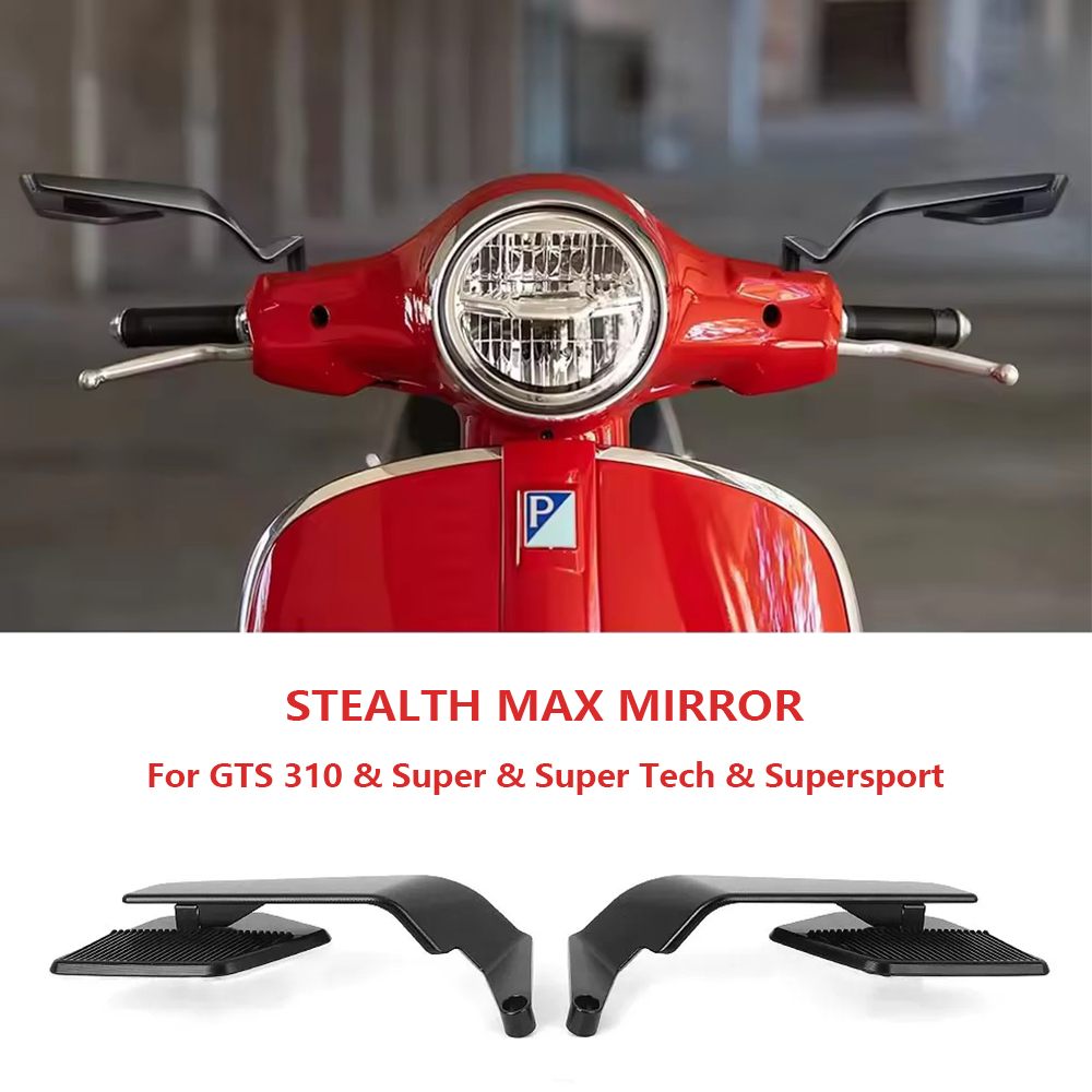Tech Max Accessories - Motorcycle Anti-glare Side Mirror For Vespa