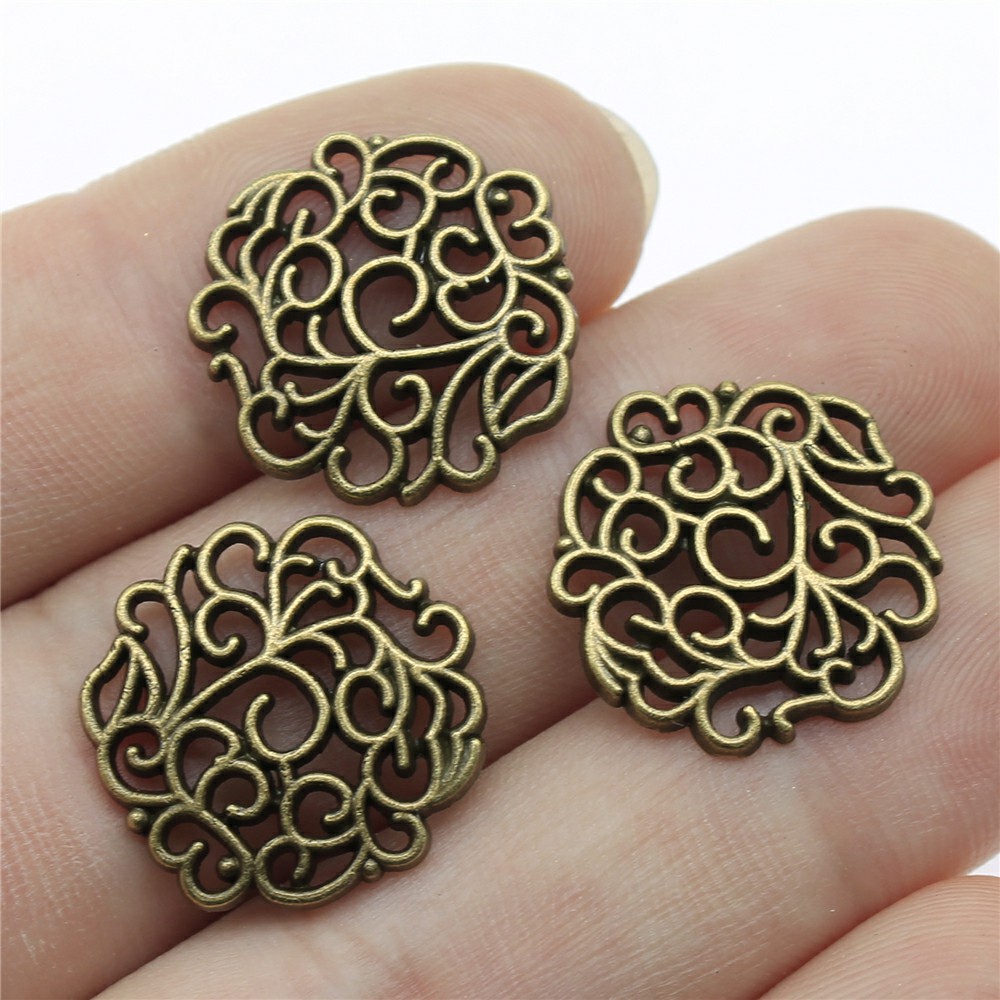 Vintage Tech Accessories - 10pcs 18x18mm 2 Colors Antique Silver