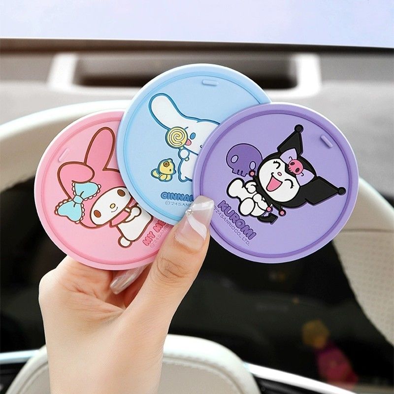 Kawaii Tech Accessories - Anime Sanrio Kuromi Car Cup Holder