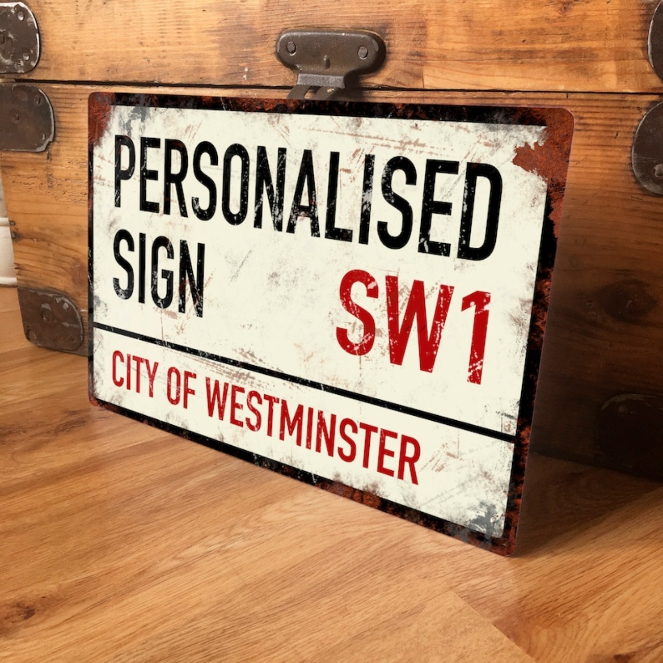 Vintage Tech Accessories - Custom Personalised Street Road Metal Sign
