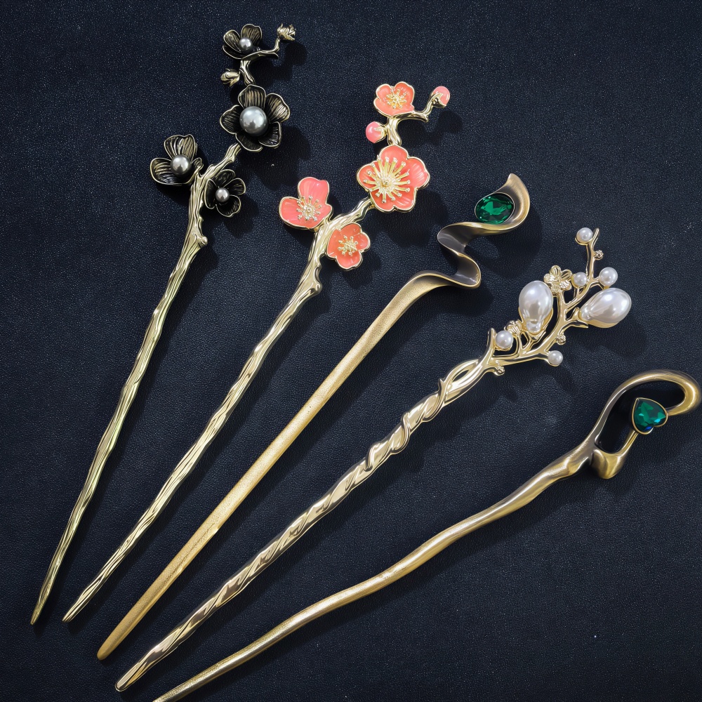 Vintage Tech Accessories - Alloy Simple Hair Sticks for Women