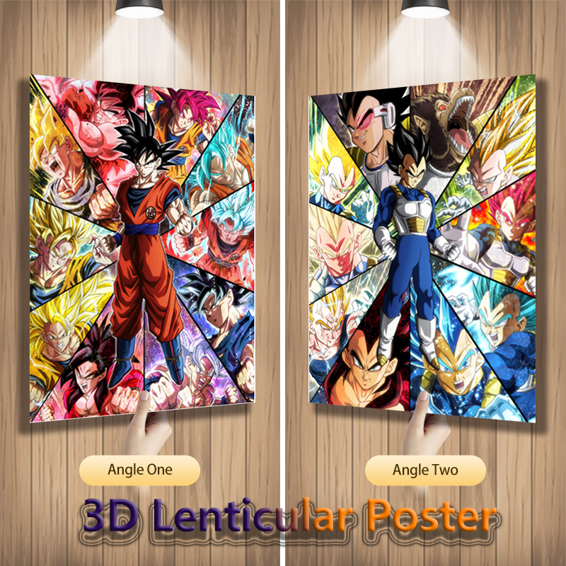 Tech Home Accessories - Anime 3D Lenticular Posters Flip Gradient
