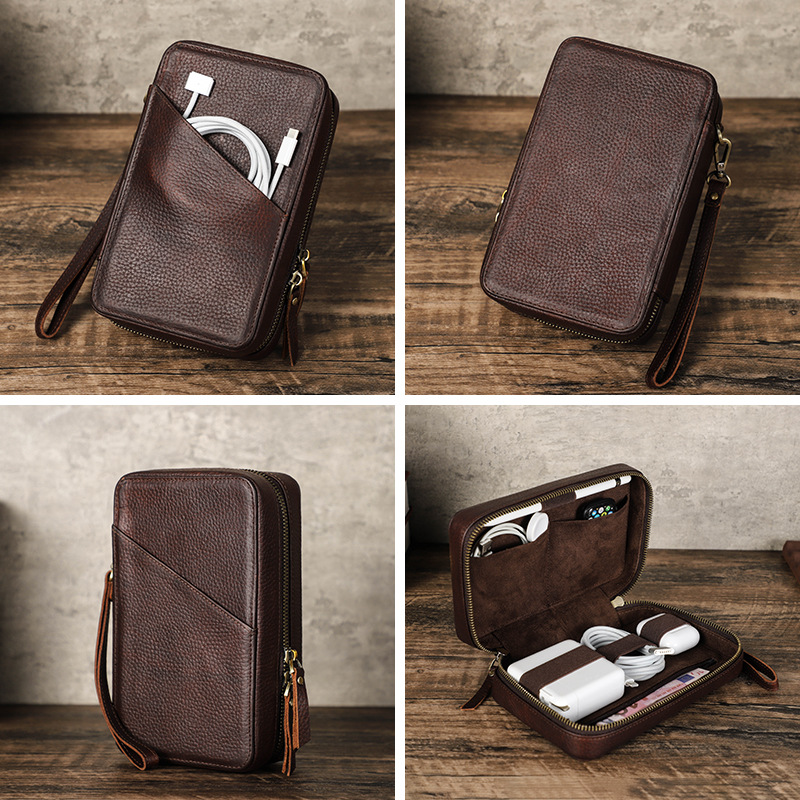 Vintage Brown Genuine Cowhide  – обзор и цена Tech Accessories Case