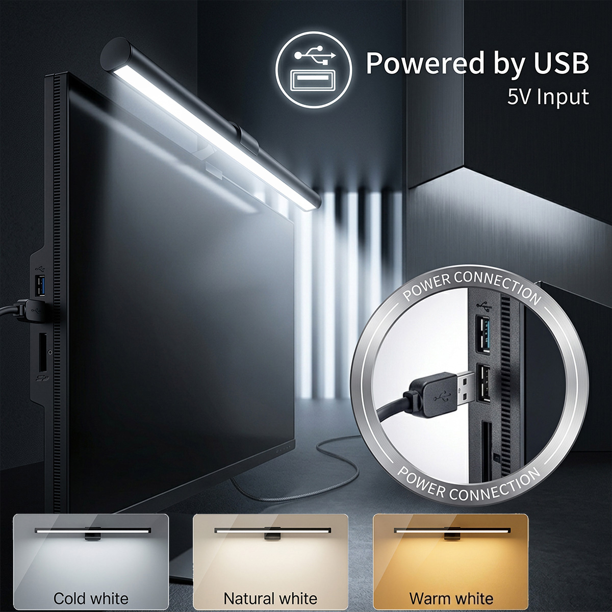 USB Powered LED Computer Scree – обзор и цена Monitor Light Bar