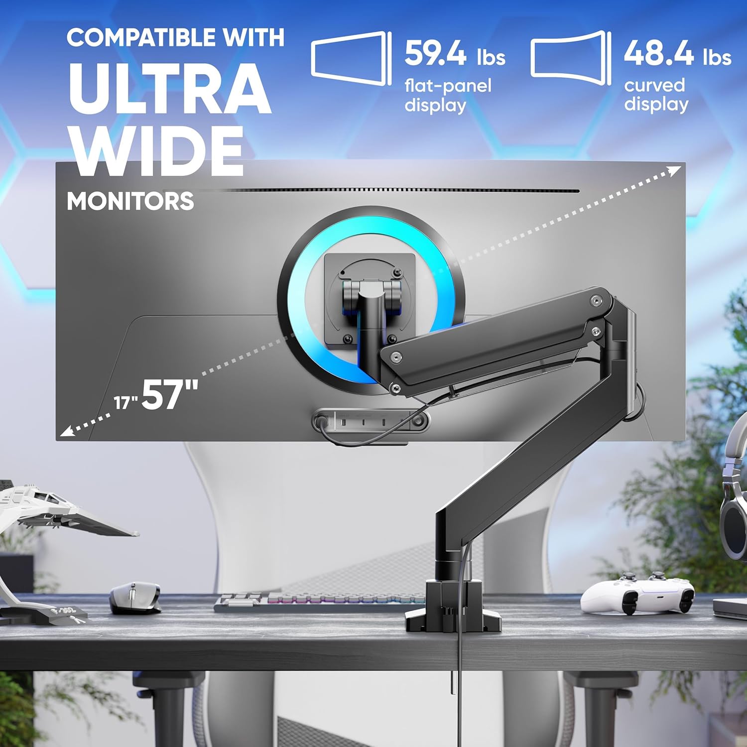 Heavy Duty Monitor Arm for 17- – обзор и цена Monitor Arm Single