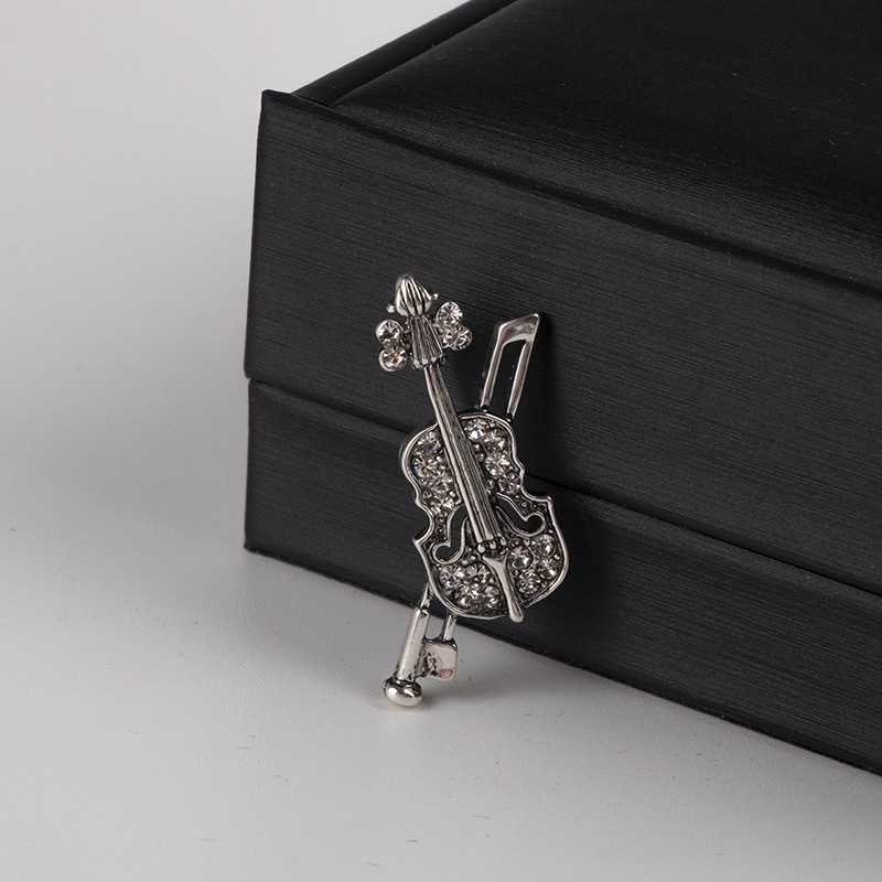 Crystal Violin Brooch Jewelry  – обзор и цена Vintage Tech Accessories