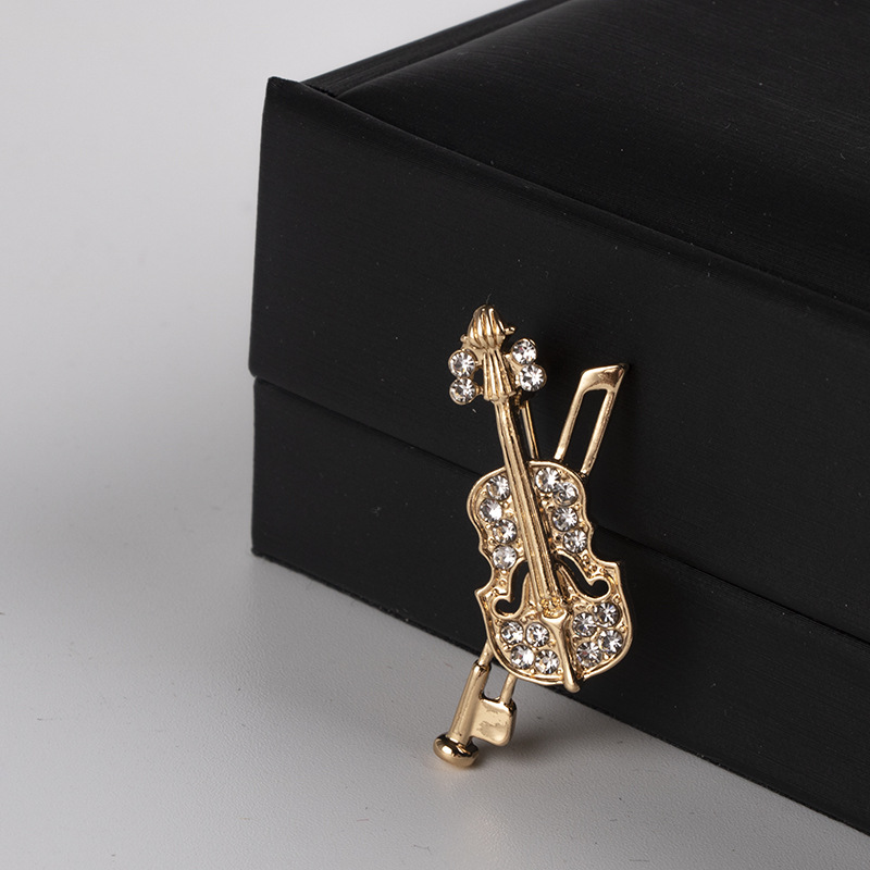 Crystal Violin Brooch Jewelry  – обзор и цена Vintage Tech Accessories