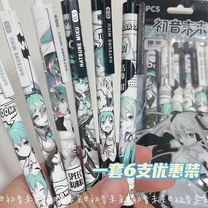 6Pcs/Set Hatsune Miku Black Ge – обзор и цена Tech Office Accessories