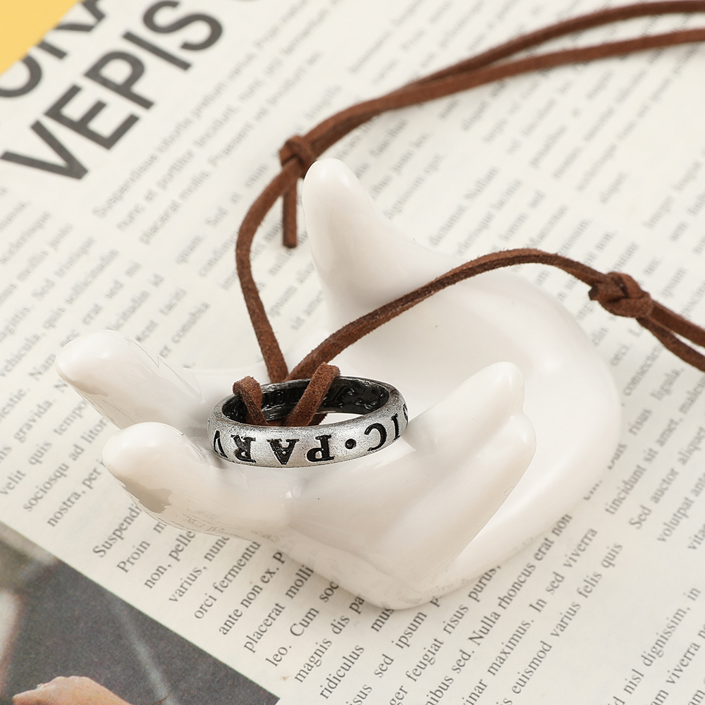 Game Anime Leather Chain Ring  – обзор и цена Vintage Tech Accessories