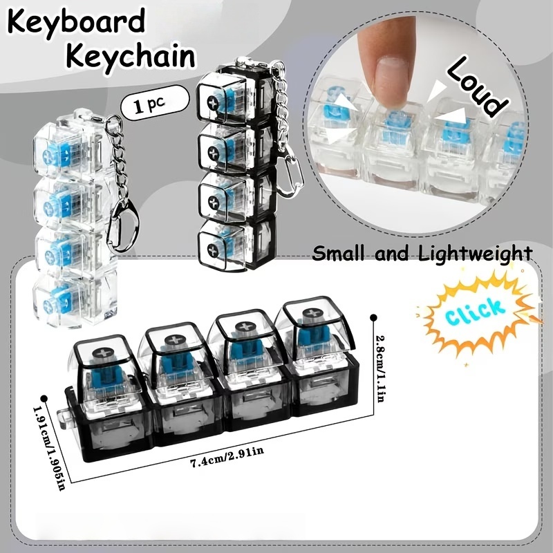 1PC Light Up Keyboard Keychain – обзор и цена Tech Office Accessories