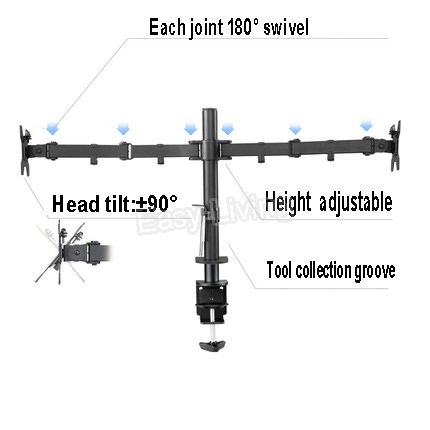 MS02 Desktop Clamping Full Mot – обзор и цена Monitor Arm Single