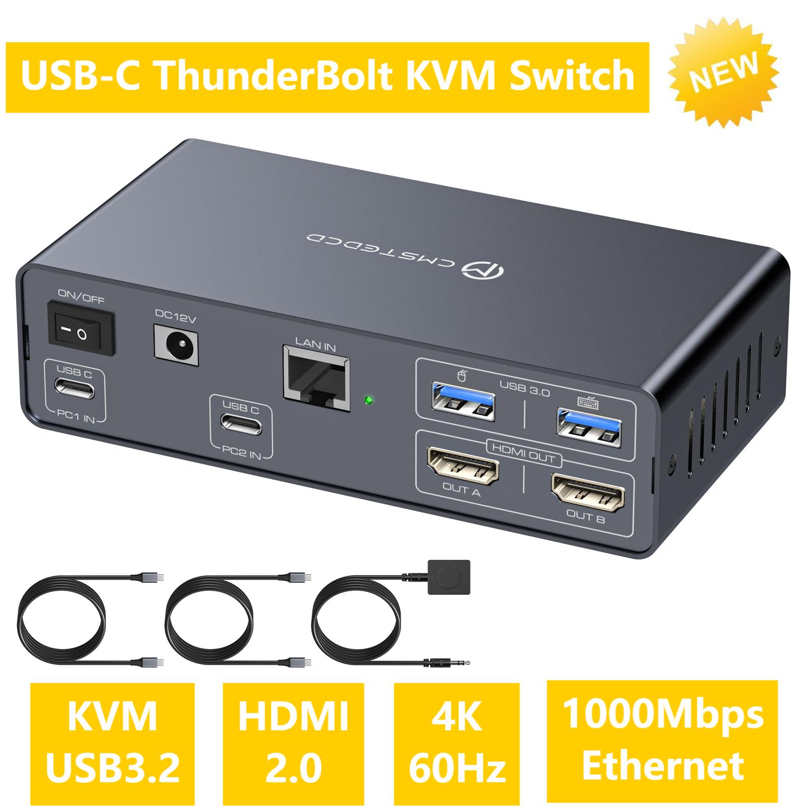 USB C KVM Switch 2 Monitors 2  – обзор и цена Usb C To Hdmi