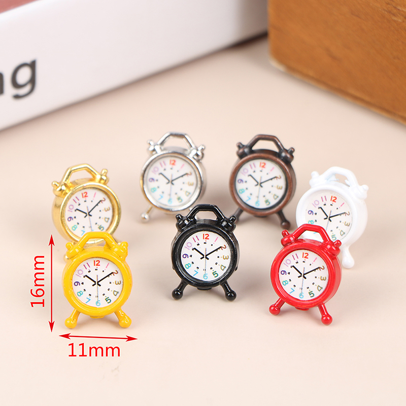 1PC 1:12 Scale Alarm Clock Dol – обзор и цена Tech Home Accessories
