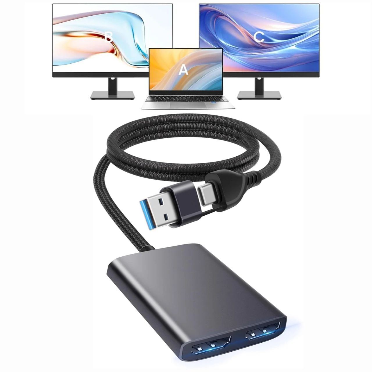 USB C/A 3.0 to Dual HDMI-compa – обзор и цена Usb C To Hdmi
