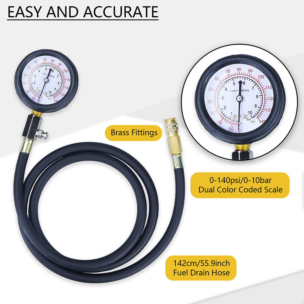 Oil Pressure Tester Kit 0-140p – обзор и цена Tech Accessories Case