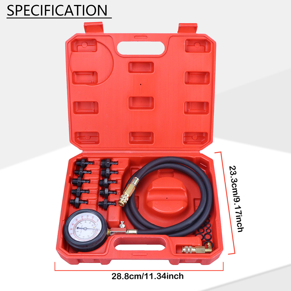 Oil Pressure Tester Kit 0-140p – обзор и цена Tech Accessories Case