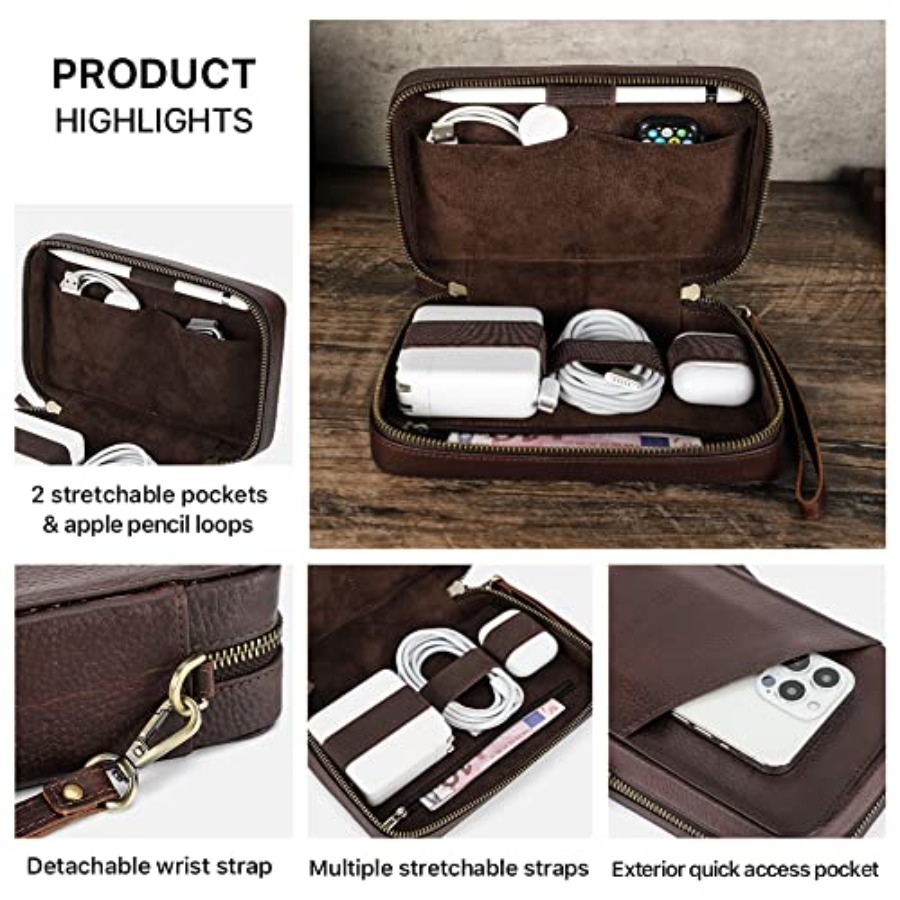 Full Grain Leather Electronic  – обзор и цена Tech Accessories Case