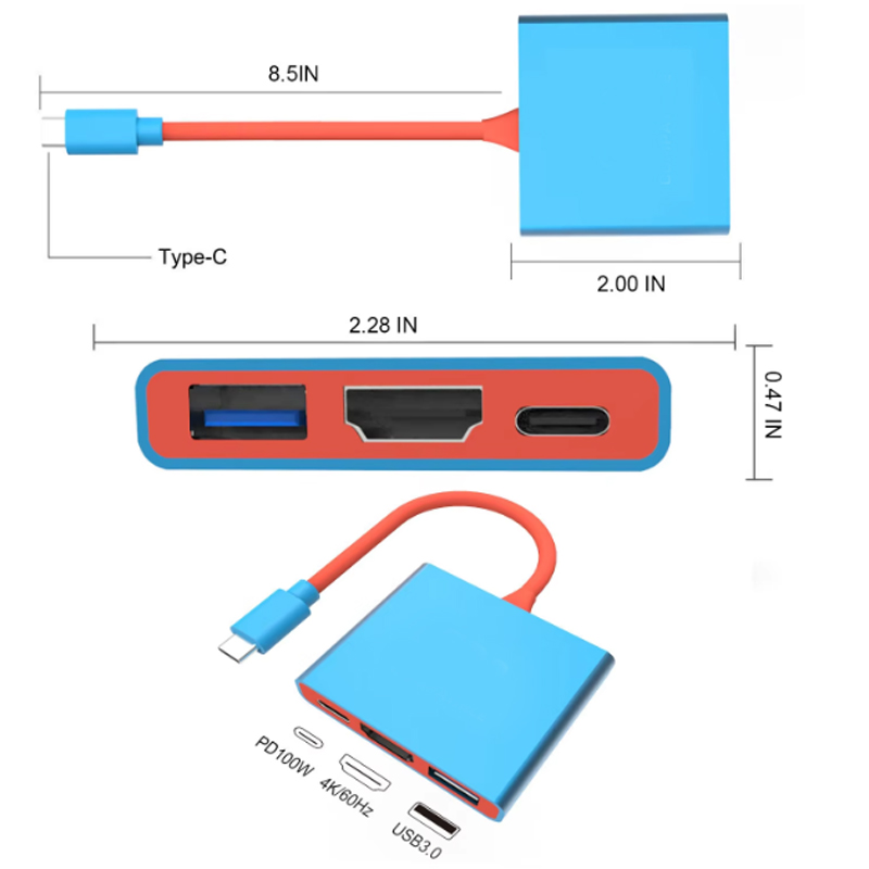New 3 IN 1 Portable for Ninten – обзор и цена Usb C To Hdmi