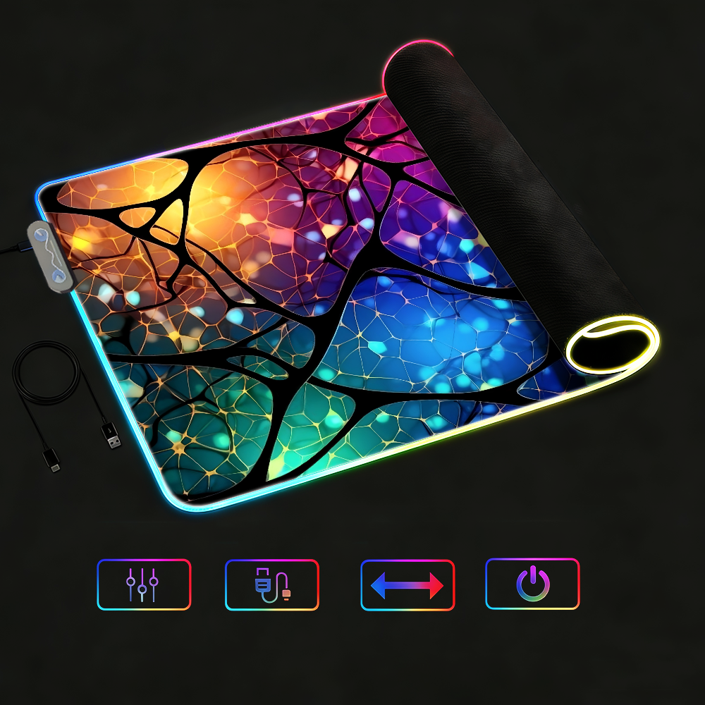 Tech Style Neon Mouse Pad RGB  – обзор и цена Tech Accessories For Desk