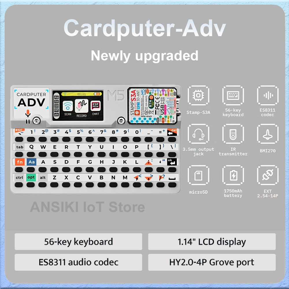 M5Stack Cardputer‑ADV ESP32‑S3 – обзор и цена Power Bank Wireless