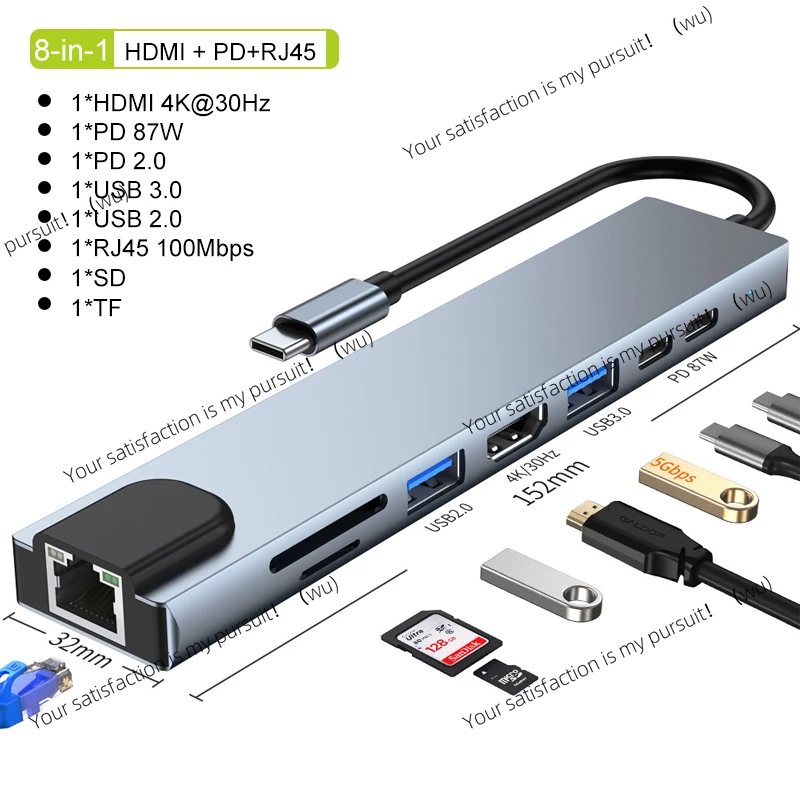 USB C Hub 8/7 inch, C 3.1 to 4 – обзор и цена Usb C To Hdmi