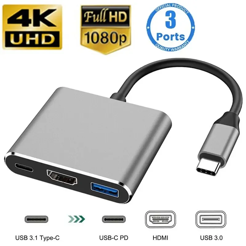 Type-C 3-in-1 Multiport Adapte – обзор и цена Usb C To Hdmi
