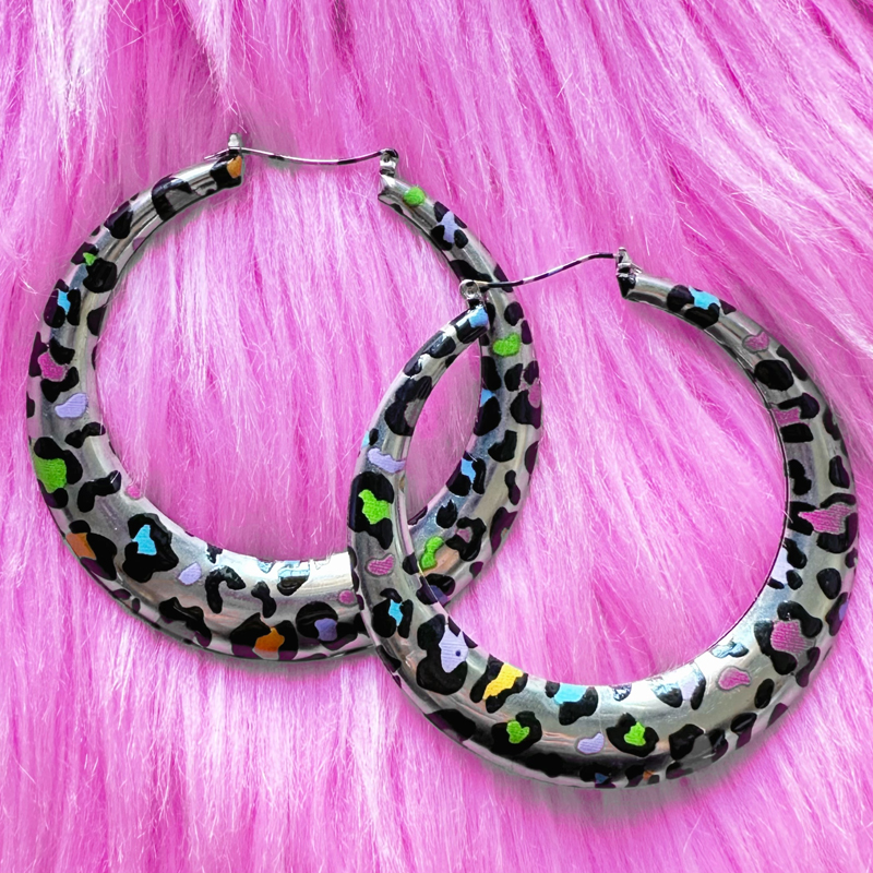 Y2K Colorful Leopard Print Big – обзор и цена Vintage Tech Accessories