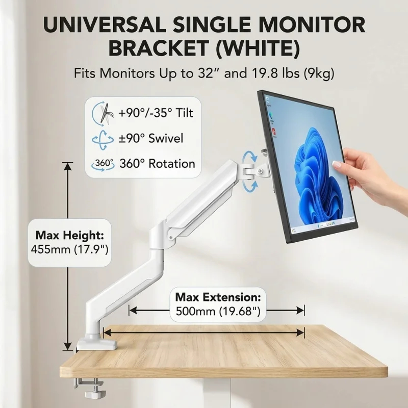 Single Monitor Arm Mount for 1 – обзор и цена Monitor Arm Single