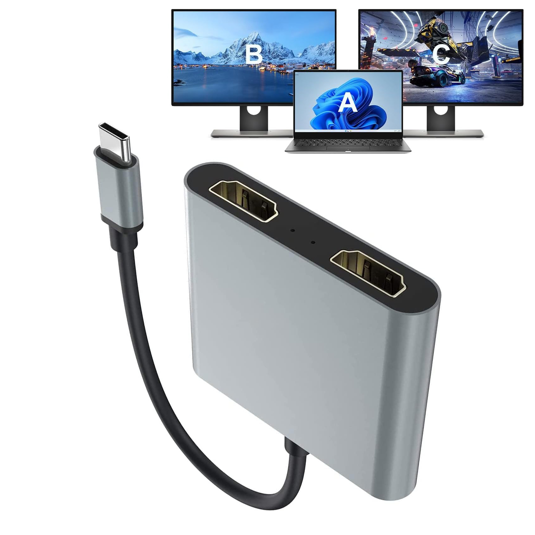 USB C Thunderbolt3 to Dual 4K  – обзор и цена Usb C To Hdmi