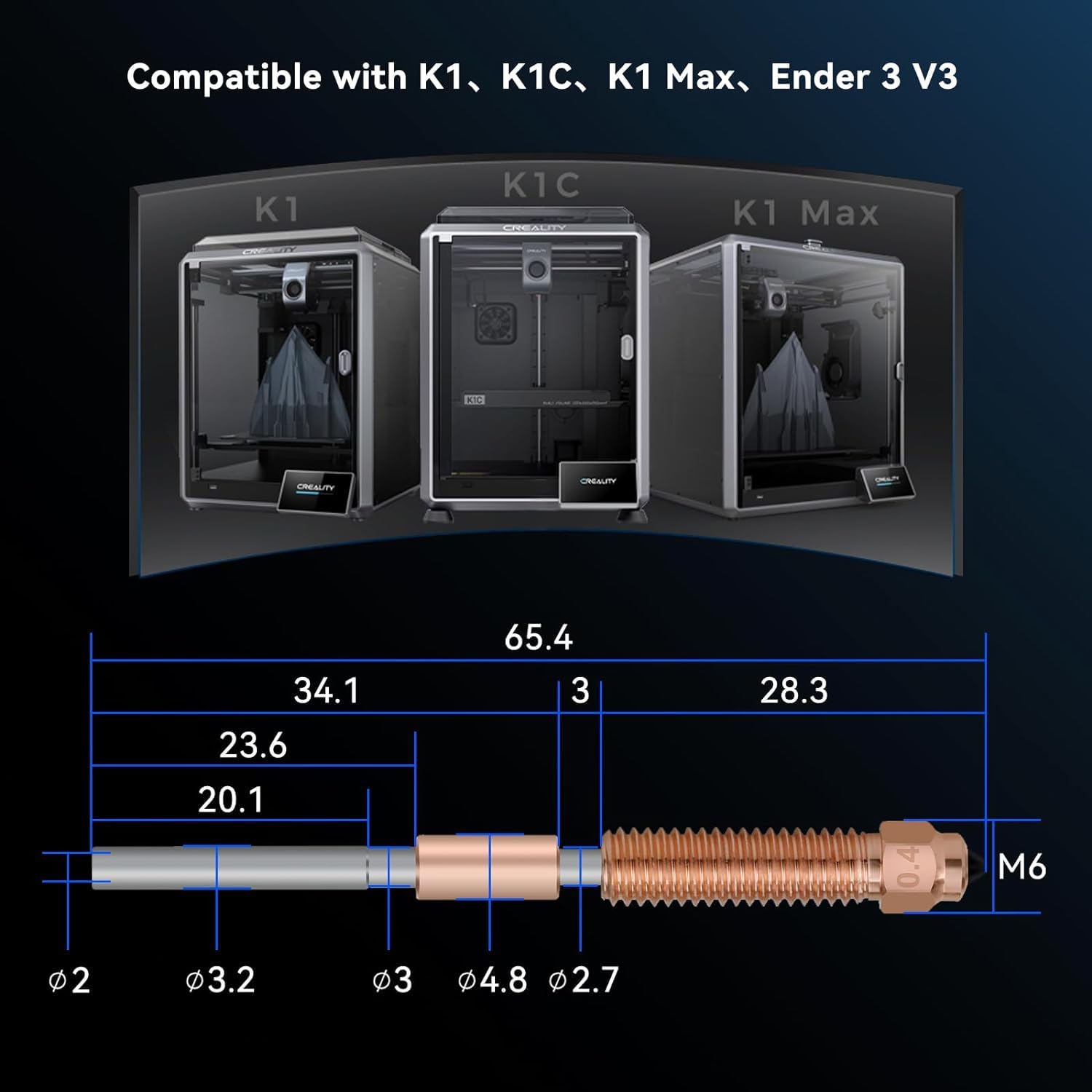 Creality K1C Nozzle Unicorn Qu – обзор и цена Tech Max Accessories