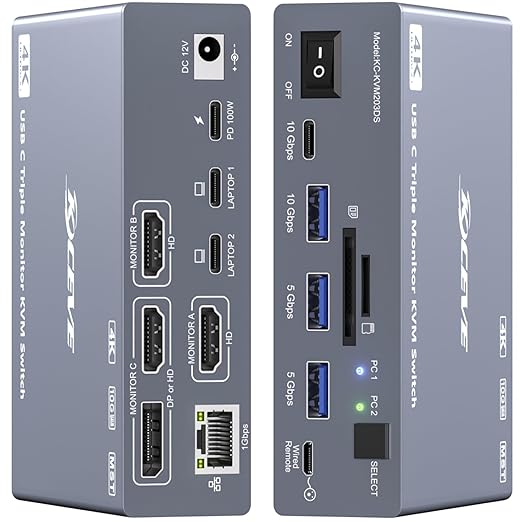 USB C KVM Switch 3 Monitors 2  – обзор и цена Usb C To Hdmi